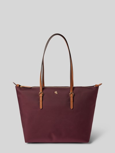 Peek & Cloppenburg Lauren Ralph LaurenShopper mit Strukturmuster Modell 'KEATON' in dunkelrot