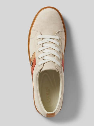 Peek & Cloppenburg Lauren Ralph LaurenSneaker Mit Label-Applikation Modell 'JANSON II' In Beige
