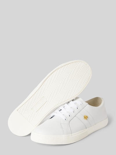 Peek & Cloppenburg Lauren Ralph LaurenSneaker Mit Label-Applikation Modell 'JANSON II' In Weiss