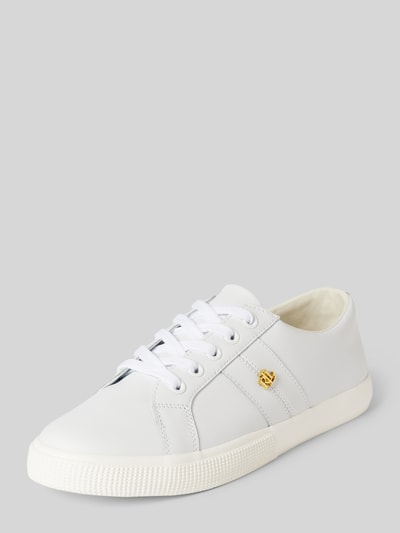 Peek & Cloppenburg Lauren Ralph LaurenSneaker mit Label-Applikation Modell 'JANSON II' in weiss