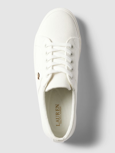 Peek & Cloppenburg Lauren Ralph LaurenSneaker Mit Label-Applikation Modell 'JANSON' In Weiss
