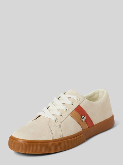 Peek & Cloppenburg Lauren Ralph LaurenSneaker mit Label-Applikation Modell 'JANSON II' in beige