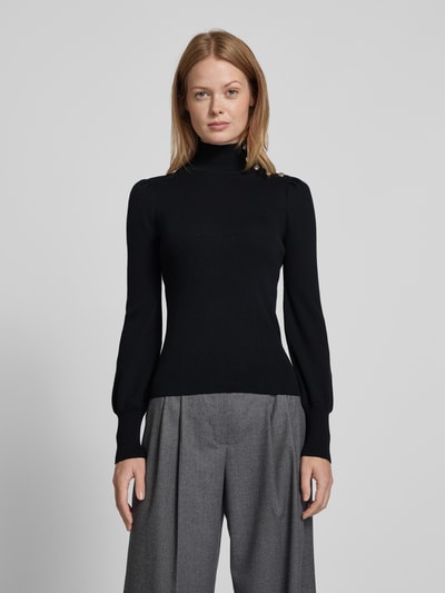 Peek & Cloppenburg Lauren Ralph LaurenStrickpullover Mit Feinripp Modell 'DWORINA' In Black