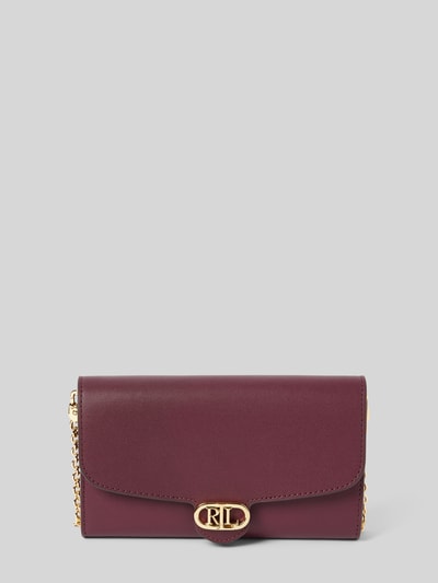 Peek & Cloppenburg Lauren Ralph LaurenUmhängetasche Aus Rindsleder Mit Label-Details Modell 'ADAIR' In Dunkelrot