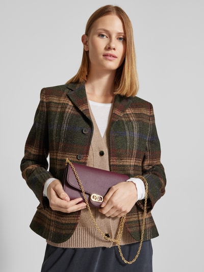 Peek & Cloppenburg Lauren Ralph LaurenUmhängetasche aus Rindsleder mit Label-Details Modell 'ADAIR' in dunkelrot