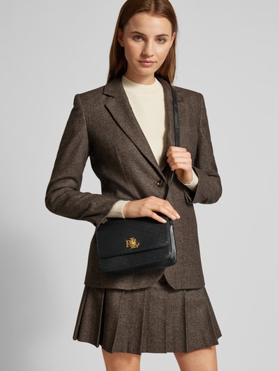 Peek & Cloppenburg Lauren Ralph LaurenUmhängetasche aus Schafsleder mit Label-Details Modell 'SOPHEE' in black