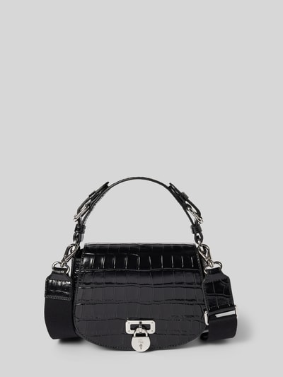 Peek & Cloppenburg Lauren Ralph LaurenUmhängetasche mit Label-Anhänger Modell 'TANNER' in black
