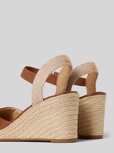 Peek & Cloppenburg Lauren Ralph LaurenWedges In Flecht-Optik Modell 'PEARLE II' In Cognac