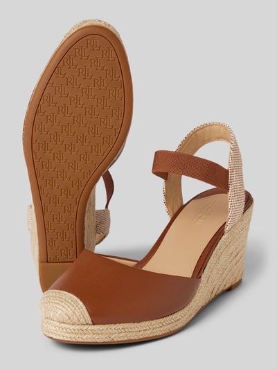 Peek & Cloppenburg Lauren Ralph LaurenWedges In Flecht-Optik Modell 'PEARLE II' In Cognac