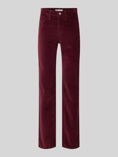 Peek & Cloppenburg Levi's® 300Straight Fit Jeans in Cord-Optik in bordeaux