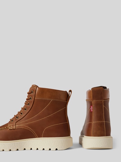 Peek & Cloppenburg Levi’s® Acc.Boots Aus Leder Mit Schnürung Model 'ABNER' In Mittelbraun