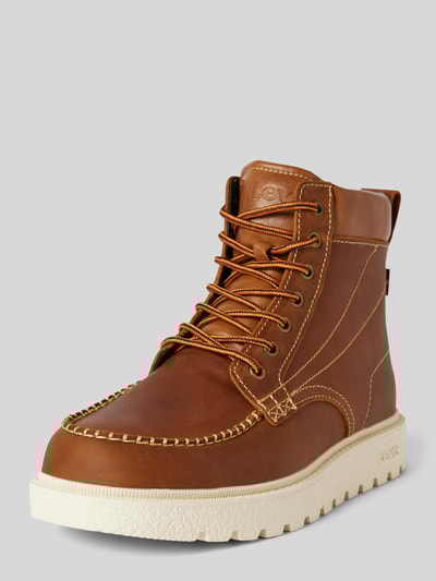 Peek & Cloppenburg Levi’s® Acc.Boots aus Leder mit Schnürung Model 'ABNER' in mittelbraun