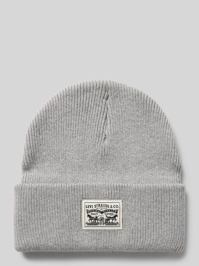 Peek & Cloppenburg Levi's®Beanie mit Label-Patch Modell 'BACKPATCH' in hellgrau