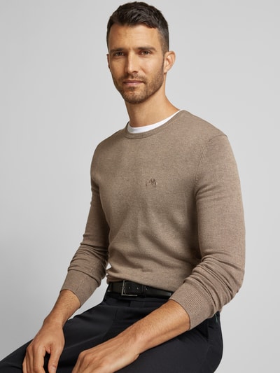 Peek & Cloppenburg LindberghStrickpullover Mit Gerippten Abschlüssen In Sand