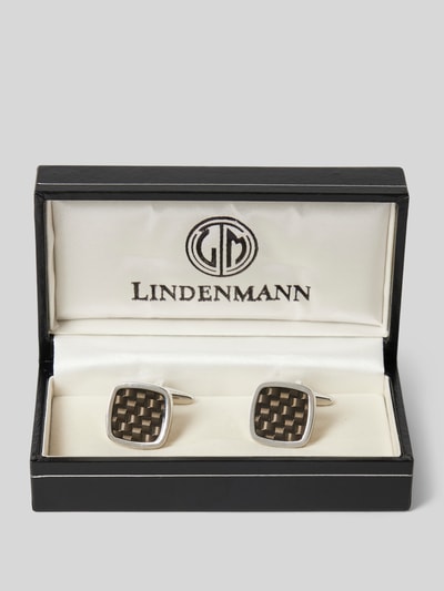 Peek & Cloppenburg LindenmannManschettenknöpfe Mit Strukturmuster In Anthrazit