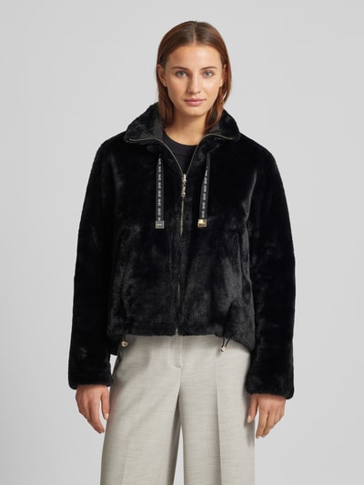 Peek & Cloppenburg Liu Jo WhiteJacke Mit Kunstfellbesatz In Black