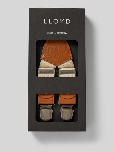 Peek & Cloppenburg Lloyd Men's BeltsHosenträger Mit Leder-Badge In Beige