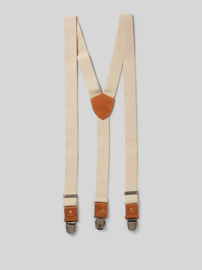 Peek & Cloppenburg Lloyd Men's BeltsHosenträger mit Leder-Badge in beige
