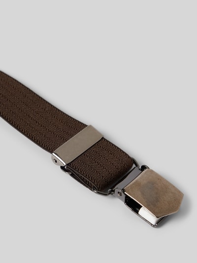 Peek & Cloppenburg Lloyd Men's BeltsHosenträger Mit Leder-Badge In Dunkelbraun