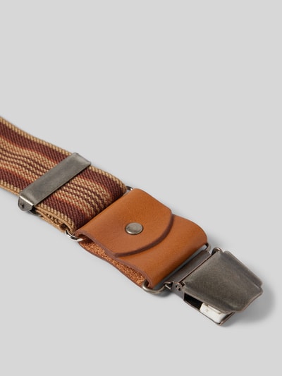 Peek & Cloppenburg Lloyd Men's BeltsHosenträger Mit Leder-Badge In Mittelbraun
