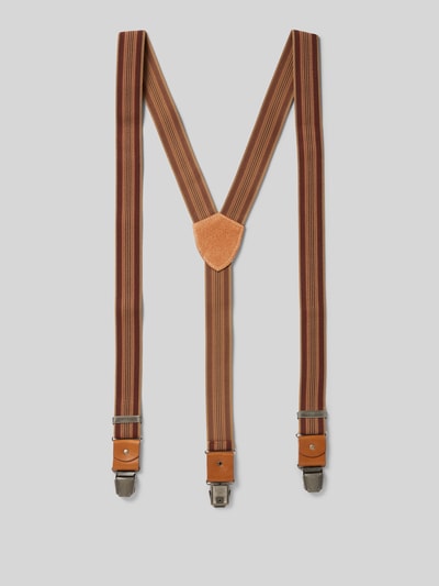 Peek & Cloppenburg Lloyd Men's BeltsHosenträger mit Leder-Badge in mittelbraun