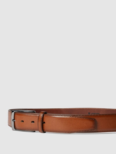 Peek & Cloppenburg Lloyd Men's BeltsLedergürtel Mit Dornschließe Aus Metall In Cognac