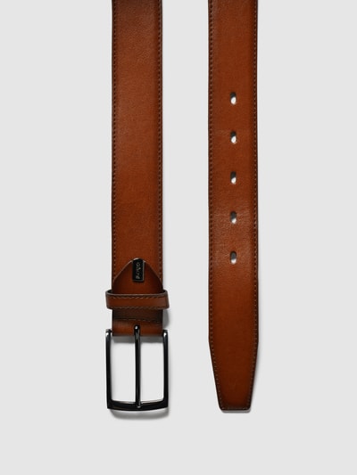 Peek & Cloppenburg Lloyd Men's BeltsLedergürtel Mit Dornschließe Aus Metall In Cognac