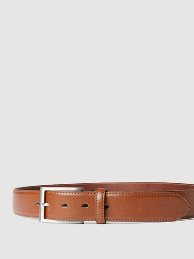 Peek & Cloppenburg Lloyd Men's BeltsLedergürtel Mit Dornschließe In Cognac