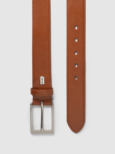 Peek & Cloppenburg Lloyd Men's BeltsLedergürtel Mit Dornschließe In Cognac