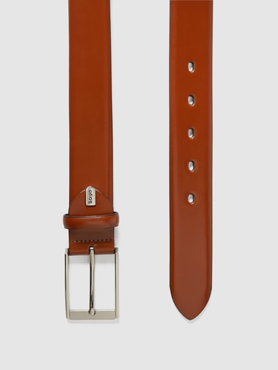 Peek & Cloppenburg Lloyd Men's BeltsLedergürtel Mit Dornschließe In Cognac