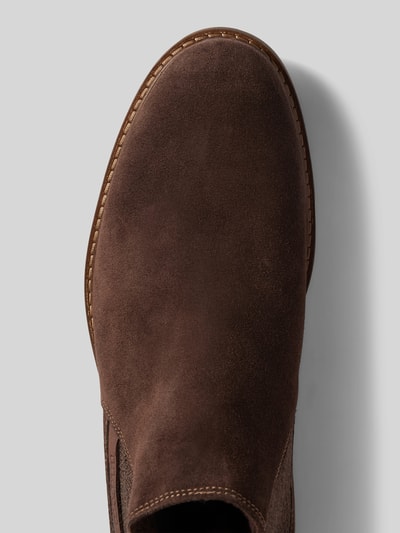 Peek & Cloppenburg LloydBoots Aus Leder Mit Label-Detail Modell 'HAKON' In Mittelbraun