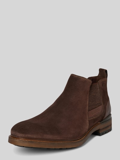 Peek & Cloppenburg LloydBoots aus Leder mit Label-Detail Modell 'HAKON' in mittelbraun