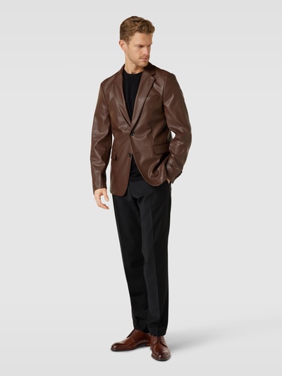 Peek & Cloppenburg LloydDerby aus Kalbsleder Modell 'Sabre' in cognac