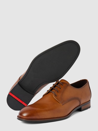 Peek & Cloppenburg LloydDerby-Schuhe Aus Leder Modell 'Sabre' In Cognac