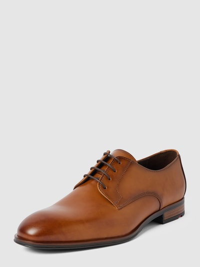 Peek & Cloppenburg LloydDerby-Schuhe aus Leder Modell 'Sabre' in cognac