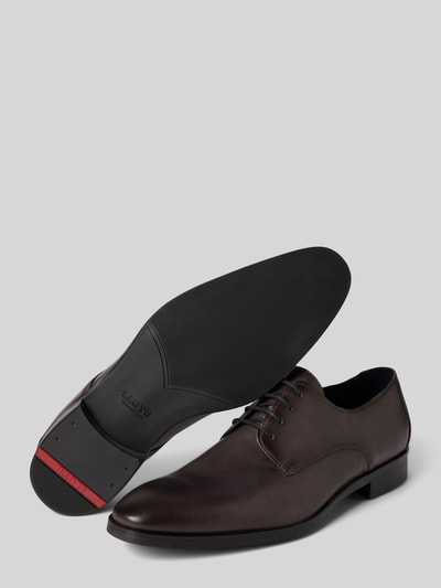 Peek & Cloppenburg LloydLederderby Mit Label-Detail Modell 'OPAL' In Mittelgrau