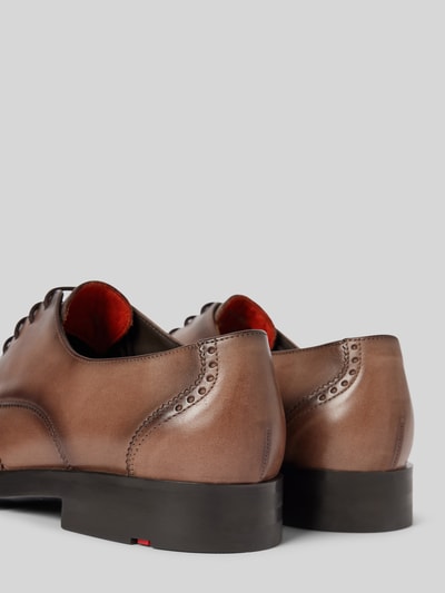 Peek & Cloppenburg LloydLederderby Mit Ziernähten Modell 'NAIROBI' In Mittelbraun