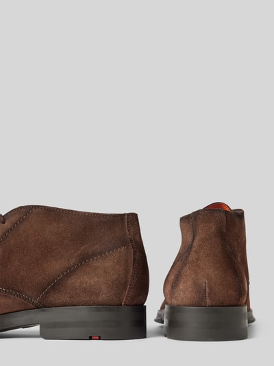 Peek & Cloppenburg LloydLederderby Mit Ziernähten Modell 'NIAS' In Mittelbraun