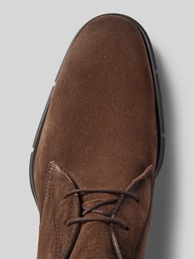 Peek & Cloppenburg LloydLederderby Mit Ziernähten Modell 'NIAS' In Mittelbraun