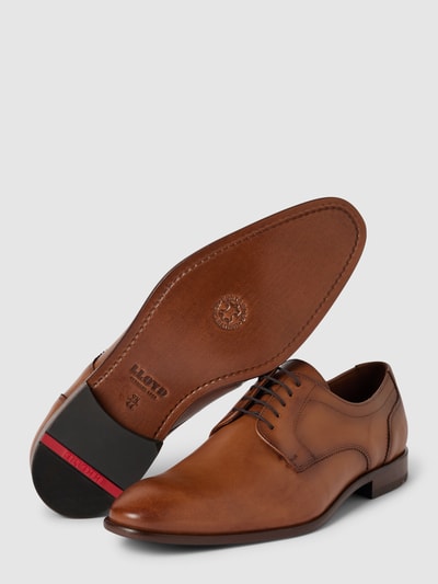 Peek & Cloppenburg LloydLederderby Mit Ziernähten Modell 'Pados' In Hellbraun