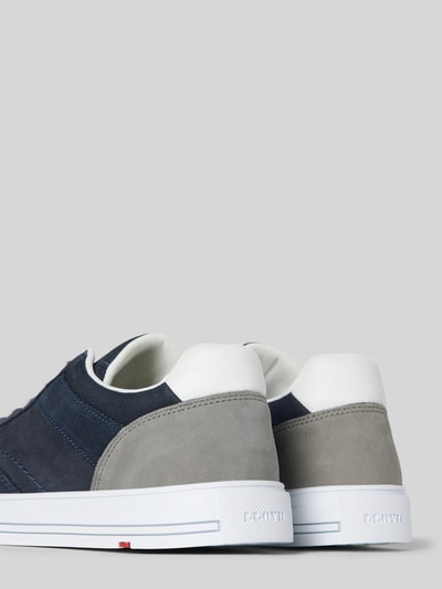 Peek & Cloppenburg LloydLedersneaker In Two-Tone-Machart Modell 'Edik' In Marine