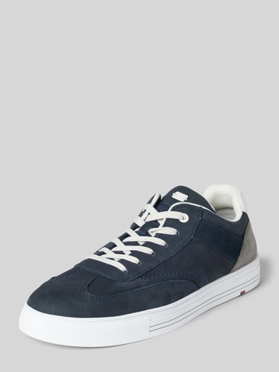 Peek & Cloppenburg LloydLedersneaker in Two-Tone-Machart Modell 'Edik' in marine
