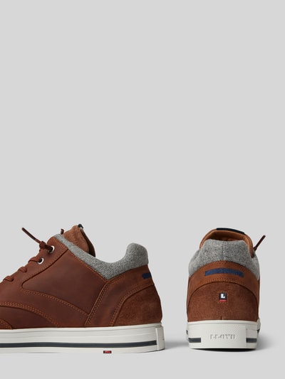 Peek & Cloppenburg LloydLedersneaker Mit Label-Print Modell 'ELLISON' In Cognac