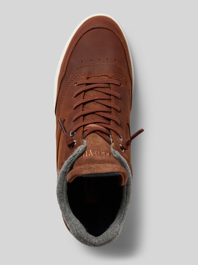 Peek & Cloppenburg LloydLedersneaker Mit Label-Print Modell 'ELLISON' In Cognac