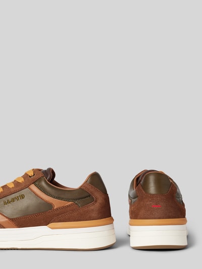 Peek & Cloppenburg LloydLedersneaker Mit Label-Stitching Modell 'EGILO' In Cognac