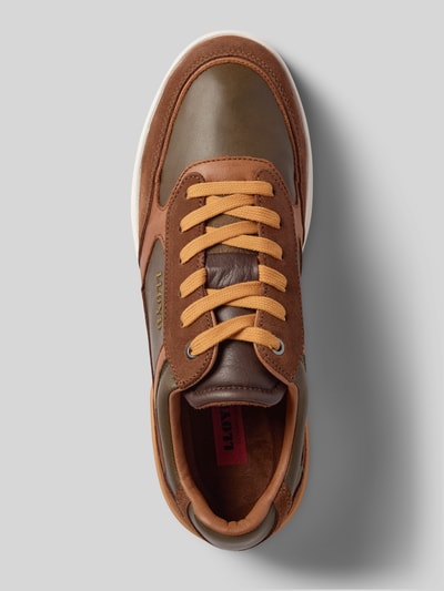 Peek & Cloppenburg LloydLedersneaker Mit Label-Stitching Modell 'EGILO' In Cognac