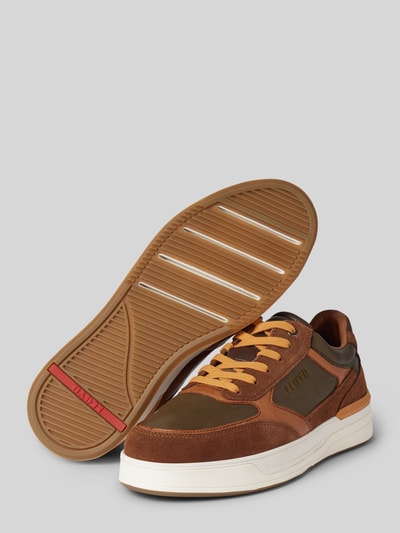 Peek & Cloppenburg LloydLedersneaker Mit Label-Stitching Modell 'EGILO' In Cognac