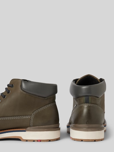 Peek & Cloppenburg LloydSchnürboots Aus Leder-Mix Modell 'VARAS' In Mittelgrau