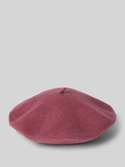 Peek & Cloppenburg LoevenichBaskenmütze aus Wolle mit Strukturmuster in mauve
