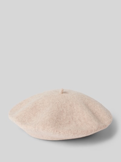 Peek & Cloppenburg LoevenichBaskenmütze aus Wolle mit Strukturmuster in beige melange